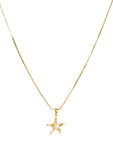 Collar estrella de mar perla