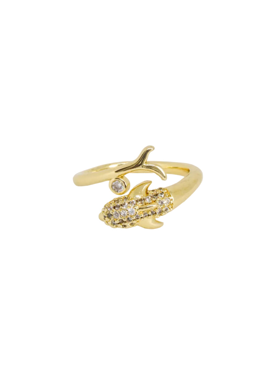 Anillo graduable delfín