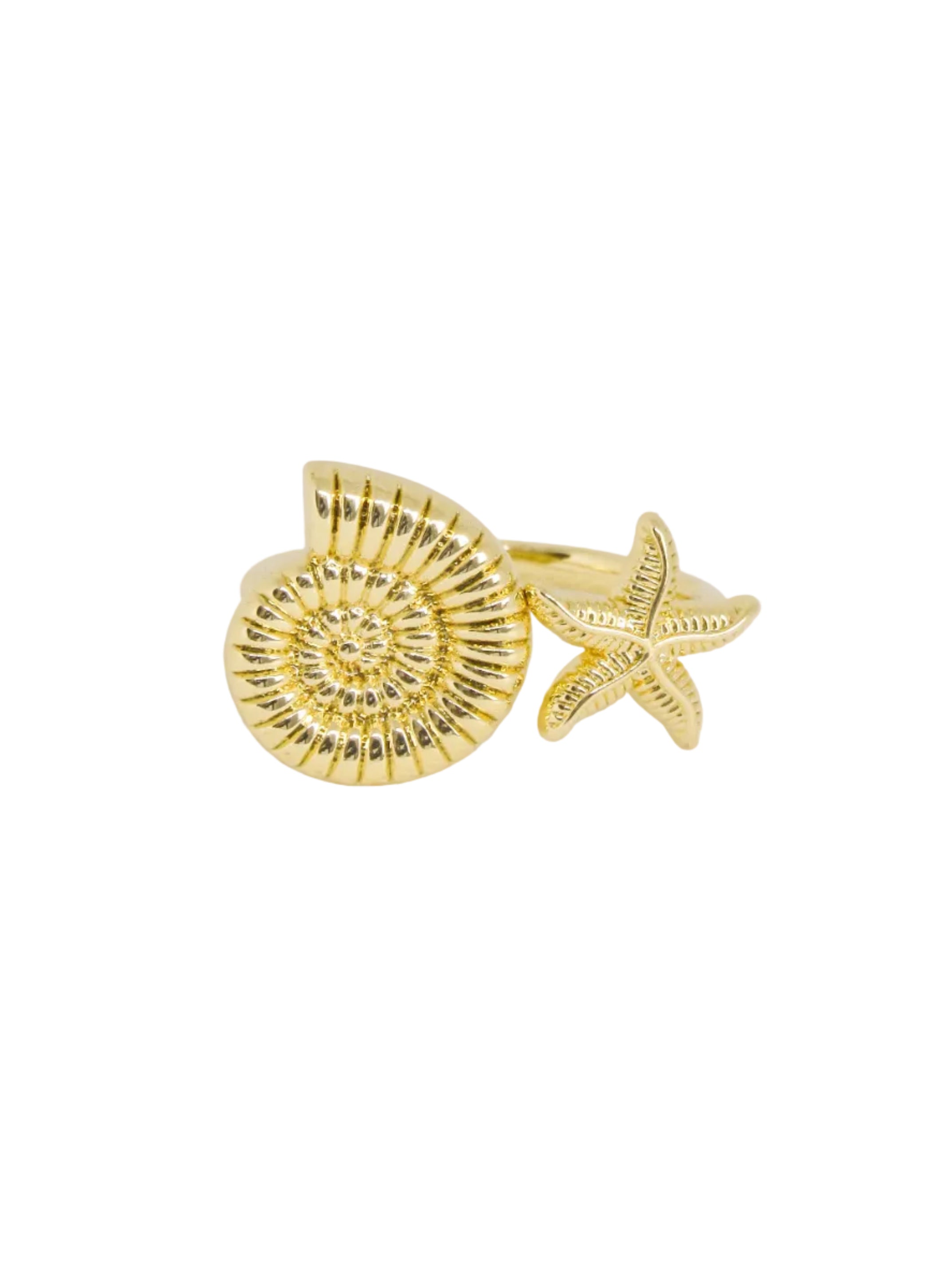 Anillo graduable estrella caracol