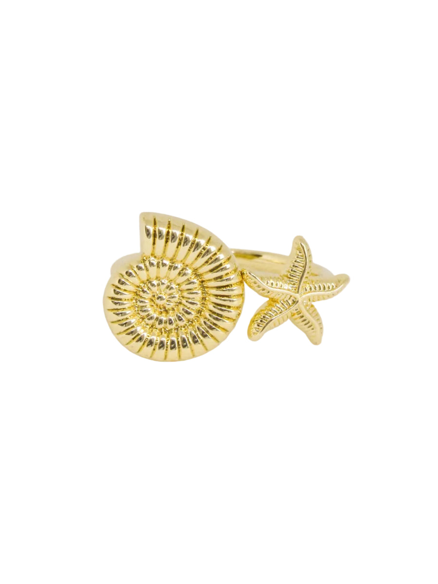 Anillo graduable estrella caracol