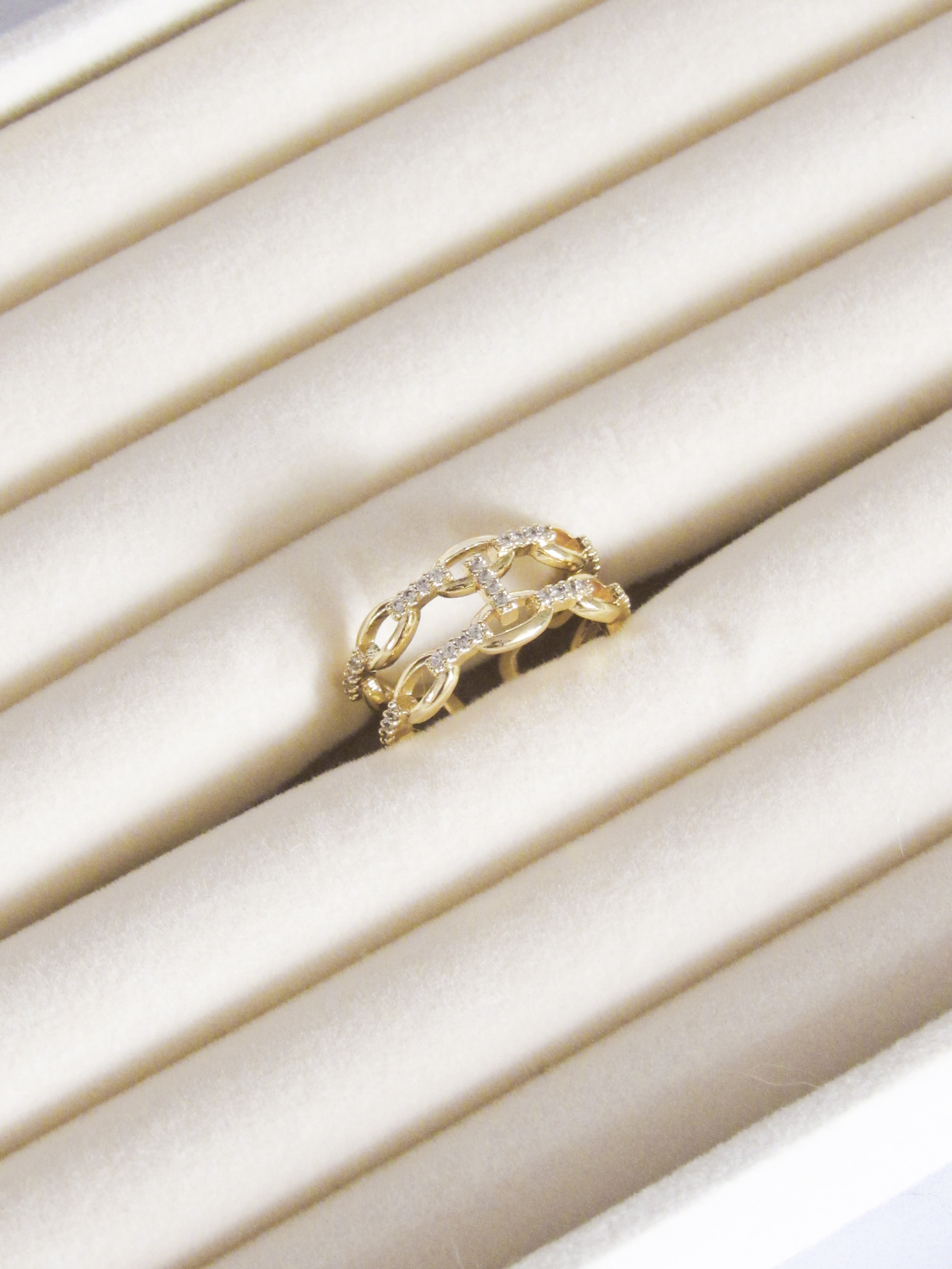 Anillo graduable gucci doble