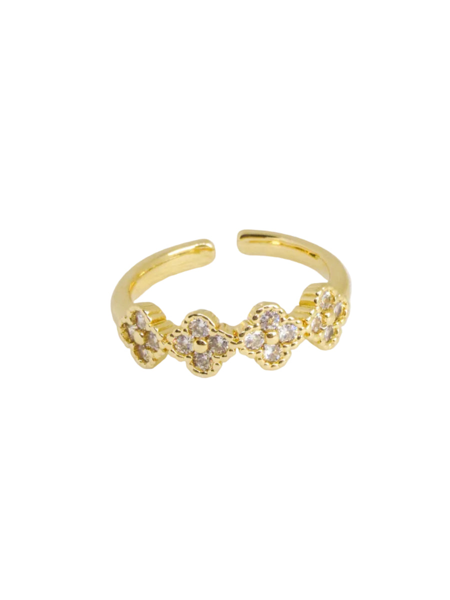 Anillo graduable treboles