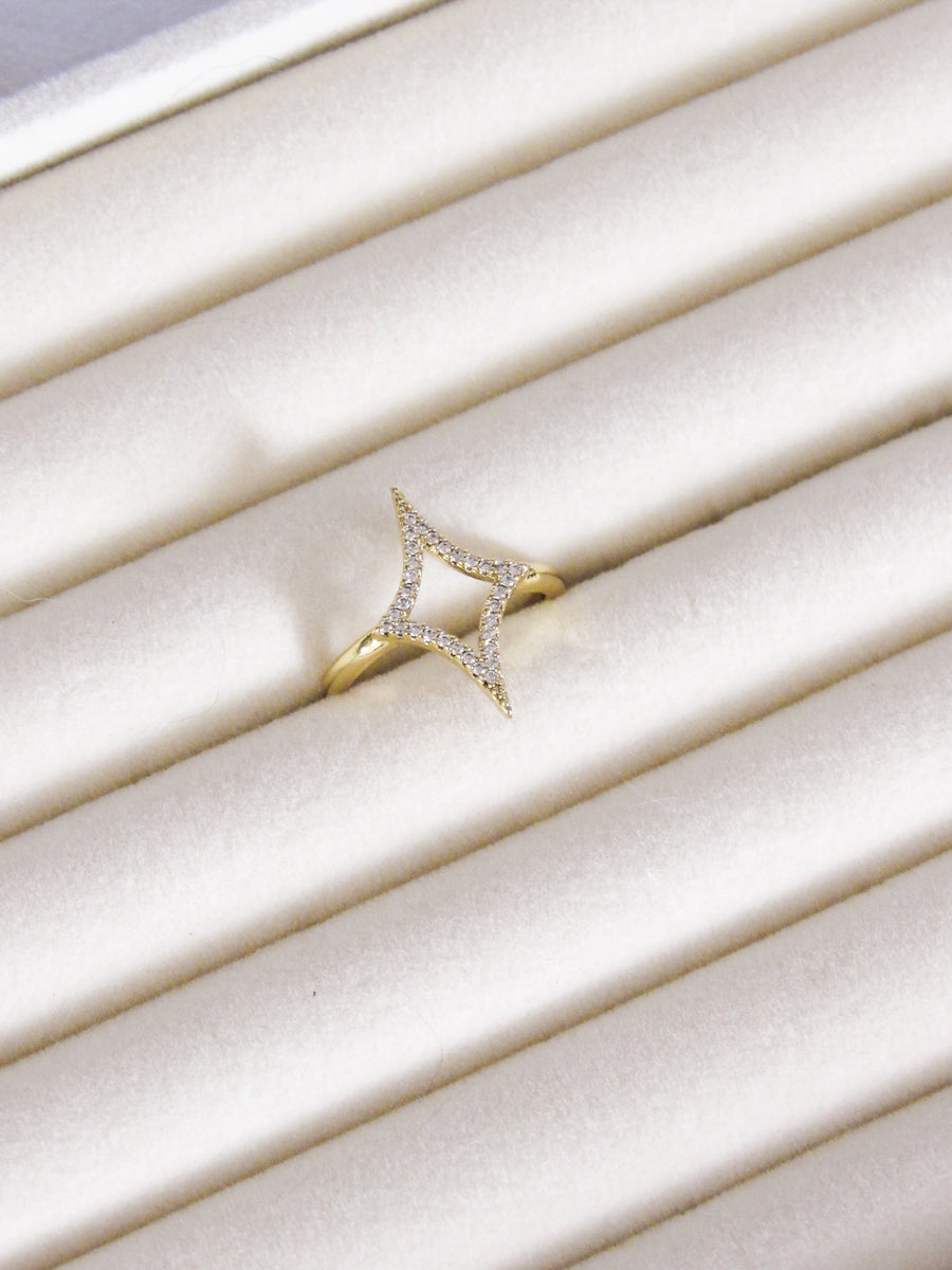 Anillo graduable estrella