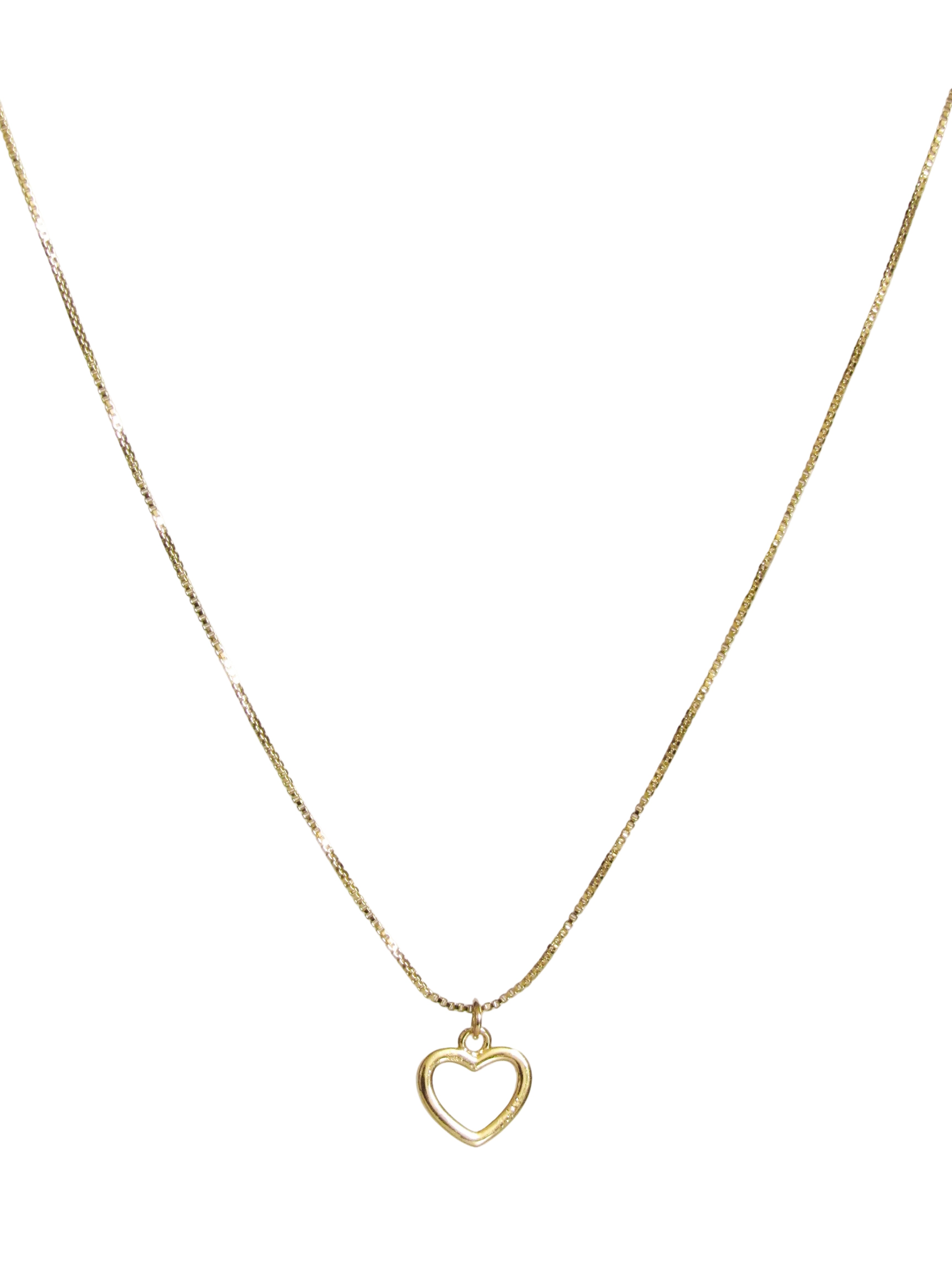 Collar corazón silueta