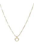 Collar corazón silueta