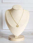 Collar corazón moneda