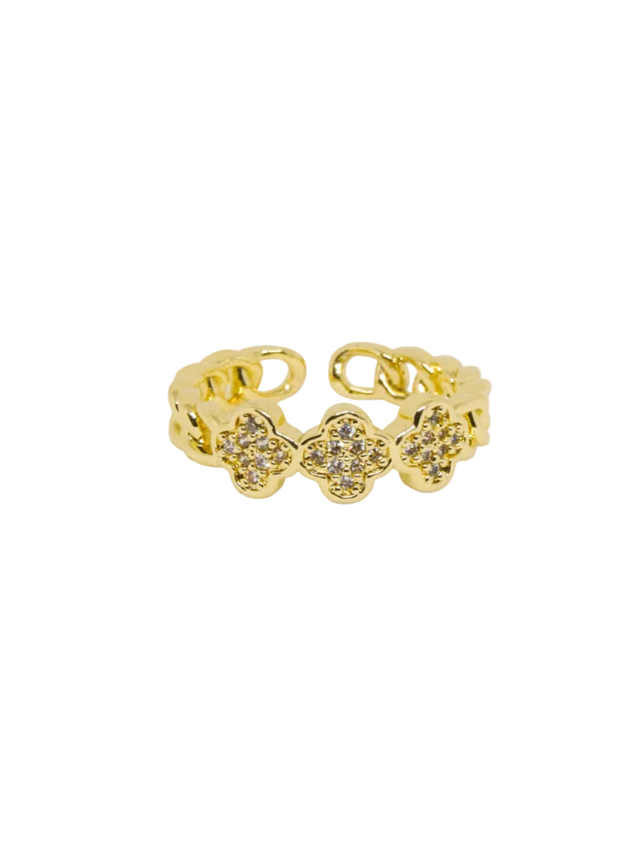 Anillo graduable treboles