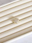 Anillo graduable corazón zircones