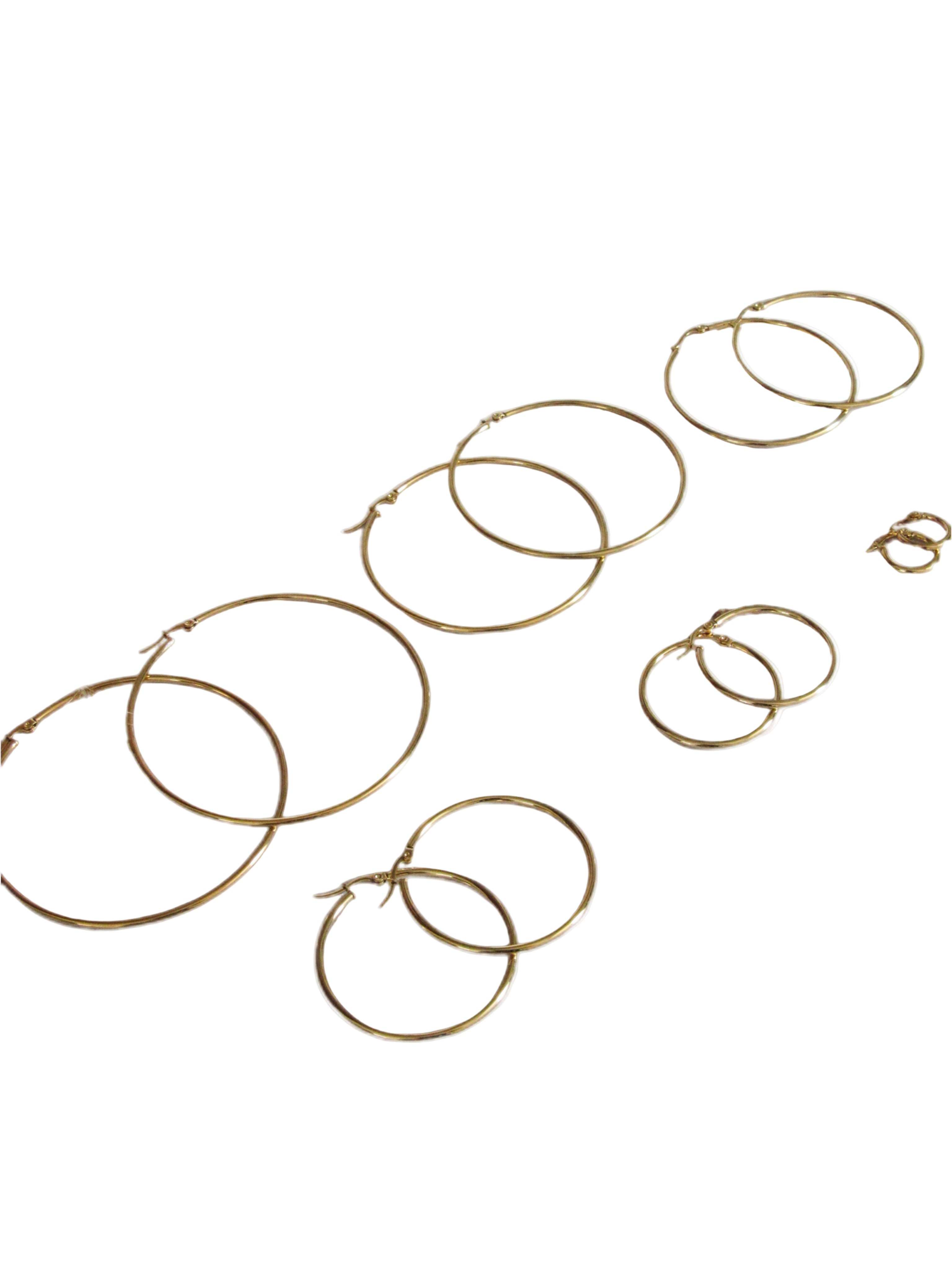 Candongas lisas acero