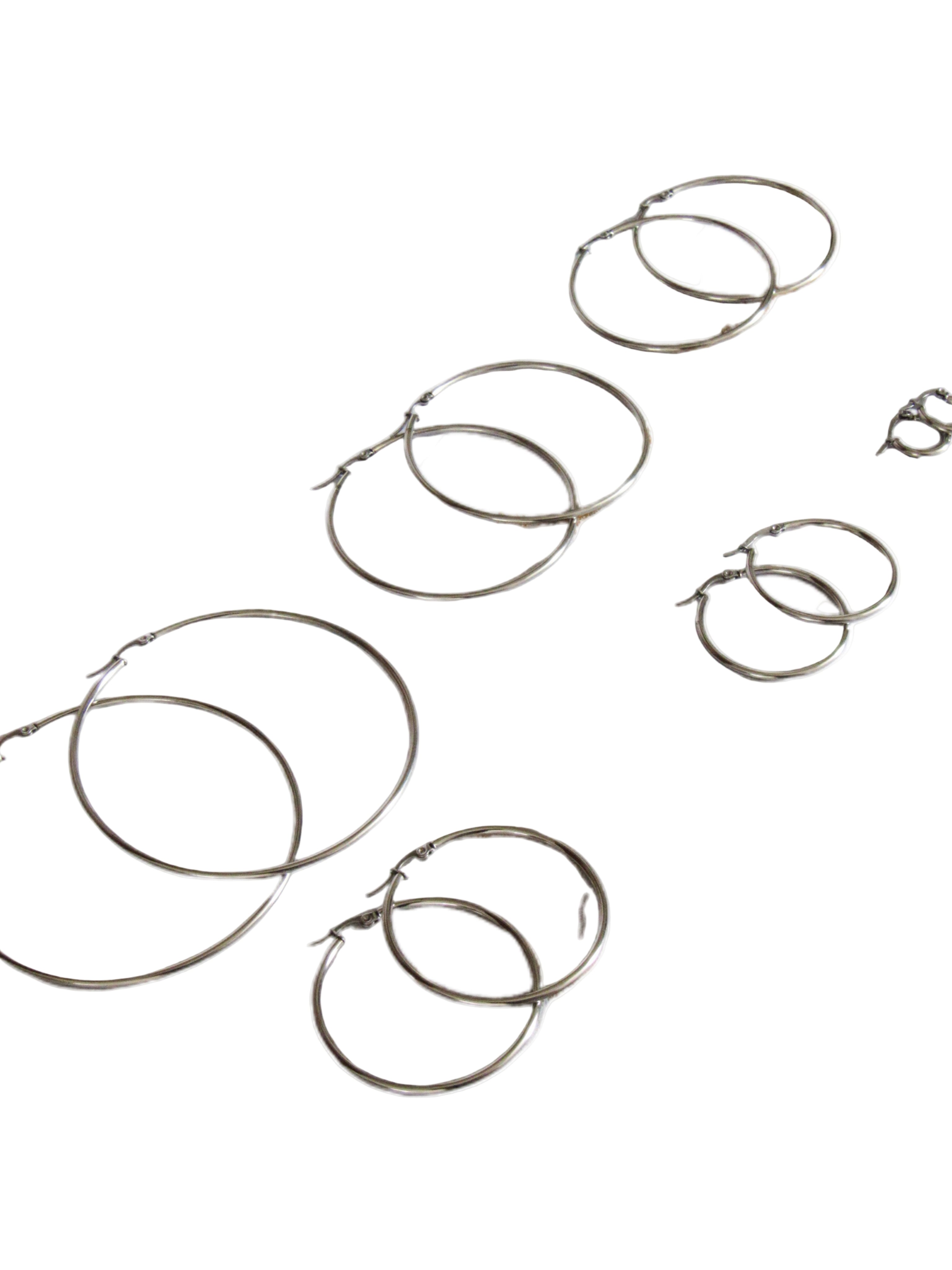 Candongas lisas acero