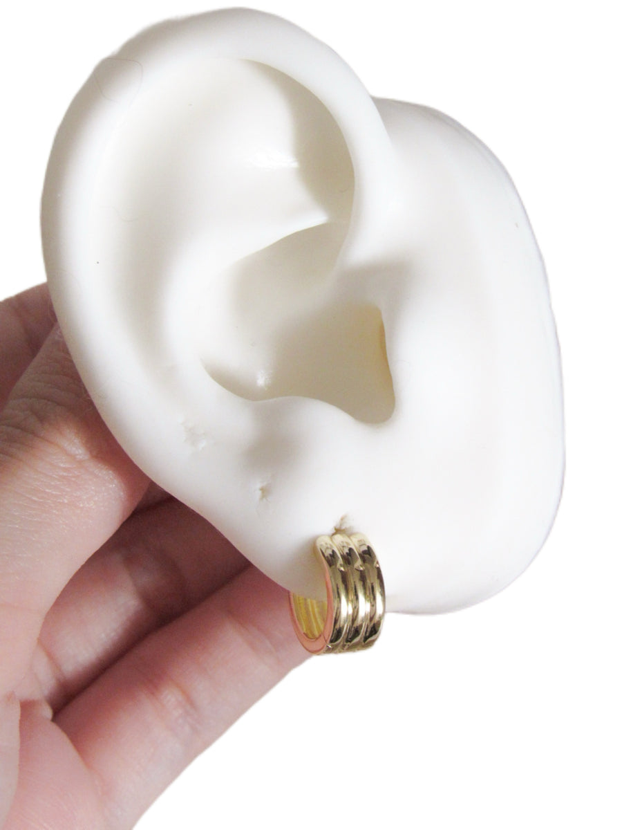 Candongas triple lisas