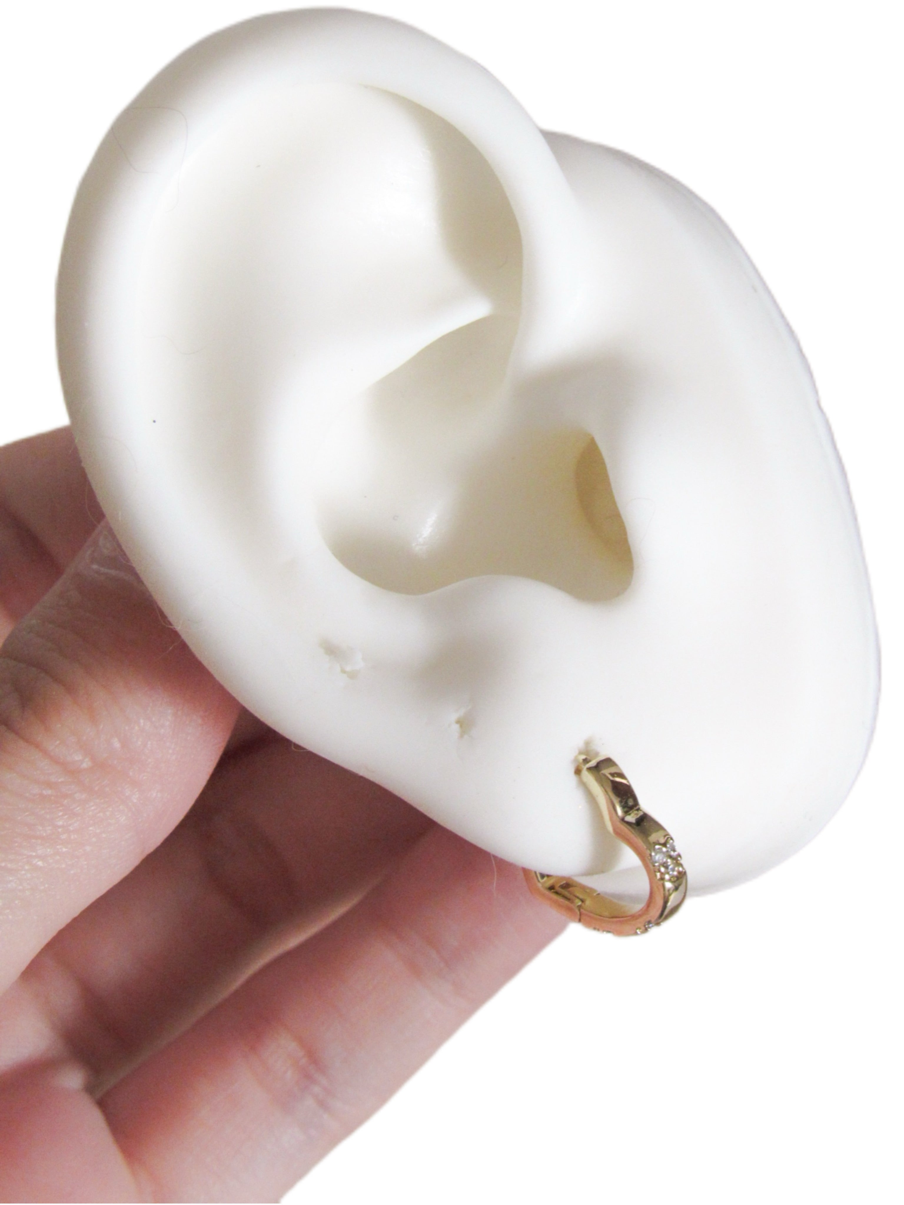 Candongas corazón zircón